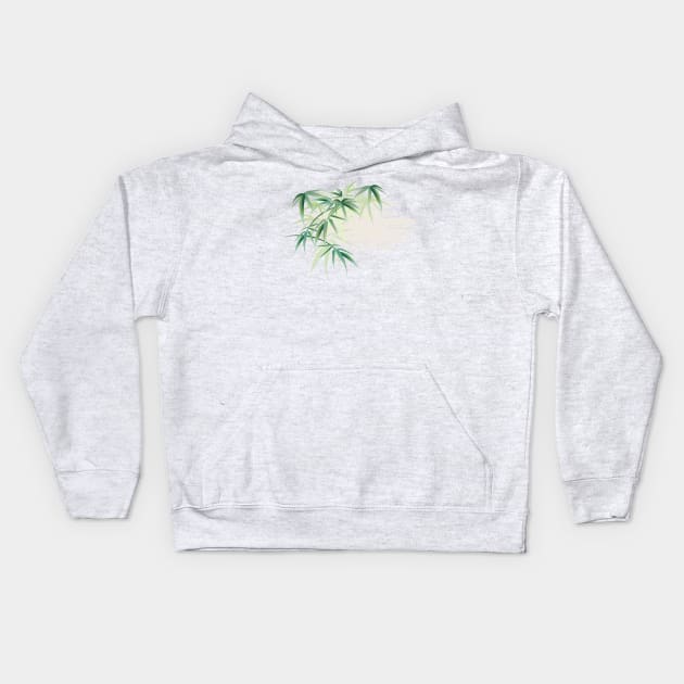 Palm Leaf Splash Kids Hoodie by SWON Design